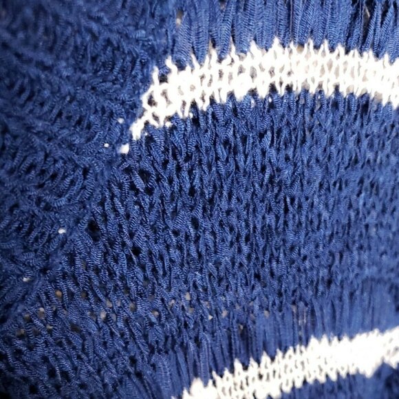 Marc New York Textured Blue White Stripe Cardigan - Picture 5 of 7